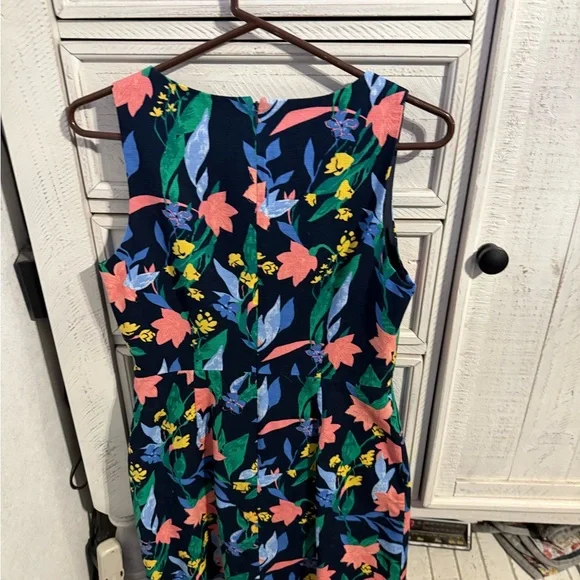 J. Crew Navy Floral Dress - Picture 2 of 4